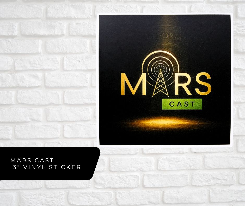 MARS - Cast Vinyl Sticker